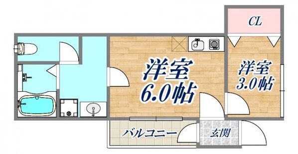 プラタホーム千鳥町の物件間取画像